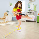 Flashing Jumping Ball Kids Ankle Bouncing Balls Outdoor Sports Toys (Yellow