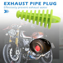 Motorcycle Exhaust Silencer Muffler Wash Plug Small (Fluorescent Yellow)