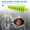 Motorcycle Exhaust Silencer Muffler Wash Plug Small (Fluorescent Yellow)