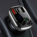 Bluetooth 5.0  Car Charger Adapter Dual USB Type-C TF Card 3 Ports Fast Charge
