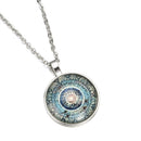Charm Necklace Om Chakra Flower Pendant Mandala Jewelry Sacred Geometry Necklace
