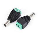 5 x 5.5x2.1mm male jack dc power adapter connector plug for cctv camera Chic