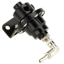 Black Universal Adjustable Aluminum Fuel Pressure Regulator W/Gauge Kit Aut