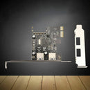 2-Port USB 3.0 PCI-Express PCIe Adapter Controller Card Low Profile 4-Pin KAT