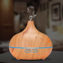 Electric Aroma Humidifier Wood Grain Essential Oil Diffuser Mini Mist Maker A
