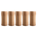 5 Pack Natural Solid Wooden Cup,Handmade Nordic Style Wood Cup,Outdoor Cup