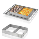 1Pcs Flexible Stainless Steel Rectangle Cake Ring Baking tool Mould Newest Use
