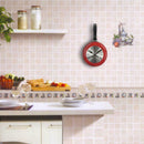 Wall Clock Metal Frying Pan Design 8 Inch Clocks Kitchen Decoration Novelty