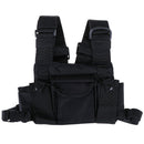 3 Pocket chest pack bag harness for walkie talkie radio' J l_