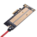 2 Port Ngff M.2 B & M Key To Pci-E 4X Adapter Card Pci-E Riser Sata To Pci- S6T7