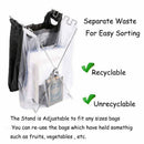 Stainless Steel Garbage Bag Storage Bracket Portable Outdoor Camping Garbag