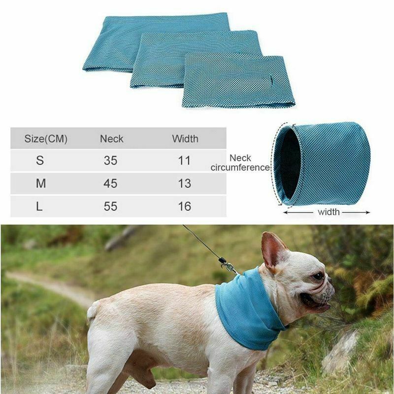 Dog Cooling Bandana, Dog Pet Cooling Collar for Summer, Instant Cooling Dog