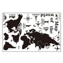 Map of world Wall Stickers,Adhesive Art Decals, For Kids Room Birthday Gift