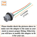 2Pcs 7440 T20 Female Brake Turn Signal Bulb holder Socket adapter Wiring Har  â„–[