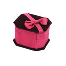 Trendy Octagonal Shaped Ring Box Red Storage Box Jewelry Box Display Box Gift