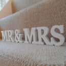 Prochive wedding table deco letters in raw wood MR & MRS G4Q9