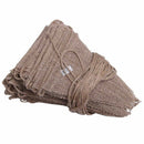 10M 48 Flags Jute Rustic Hessian Burlap Bunting Banner Flag Party Wedding D
