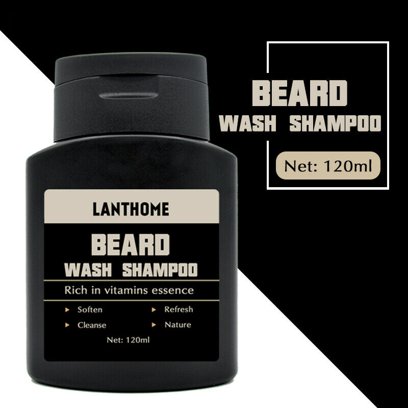 Lanthome Vitamin Wash Shampoo Hair Beard Care Men'S Gift Beard Assistance M J7T9