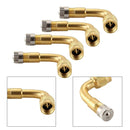 2pcs Car Air Tire Tyre Valve Extension Stem Extender Brass 90 Degree