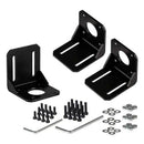 Stepper Motor Mounting Bracket, 3PCS Alloy Steel L Bracket for Nema 17 Step E6X7