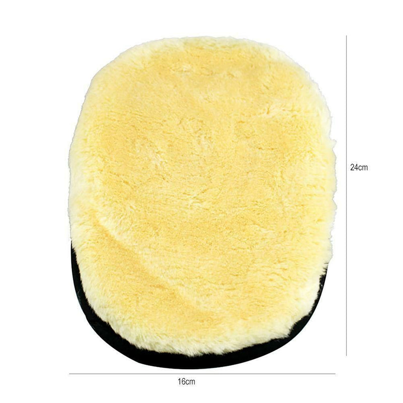 Wool Car Cleaning Polishing Gloves Household Cleaning Duster Brush Scrubber