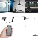 Solar Powered Garden Pendant Light Remote Waterproof Led Hanging Lamp