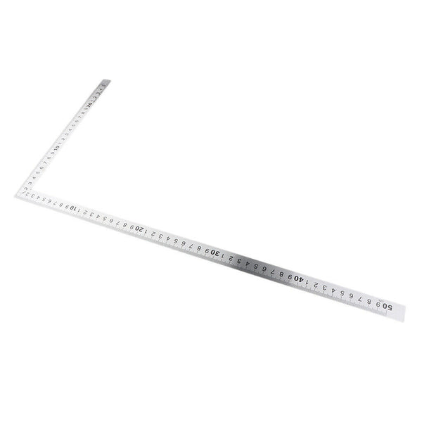 2pcs Square Stainless Steel Measuring Ruler Precision  Carpenter Tool
