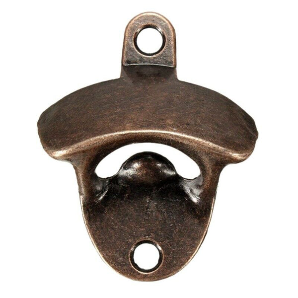 10 Piece Wall Mounted Beer Bottle Opener Bronze Soda Beer Wine Cap Opener w O4H8