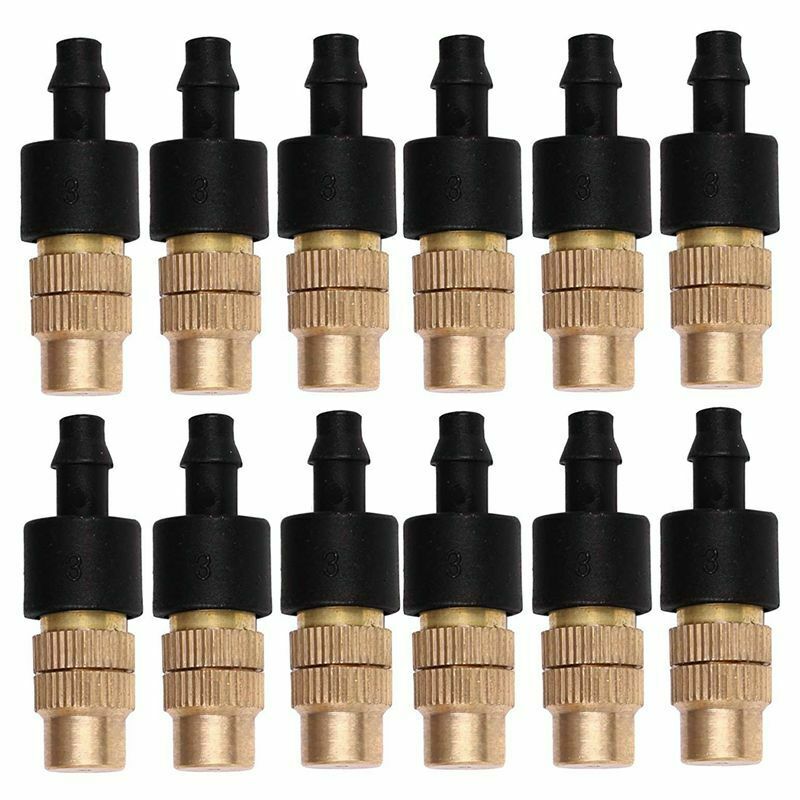 12 Set Copper Adjustable Spray Nozzle Spray Atomization Copper Capillary Ef