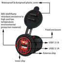 5V 4.2A Dual 2USB Charger Socket Adapter Power Outlet for 12V 24V Car Motor