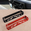 Universal Car Black / Red Number License Plate Frame Holder Bracket Adjustable