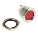 8mm 12V Yellow LED Metal Indicator Flashing Light Blinker Red for Car Truck