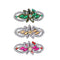 3pcs Girls DIY Diamond Hair Clip Butterfly Hollow Hairpin Elegant Barrettes