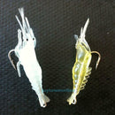9Pcs Soft Plastic Simulation Prawn Shrimp Fishing Tackle Baits Lures Hook 4cm