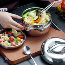 Double-Layer Stainless Steel Bento Thermos Food Storage Container Lunch Box Hot