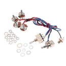 Guitar Circuit Wiring 2V/2T Toggle Pickup Selector A500K B500K Pot White
