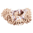 Microfiber Elastic Cuff Cleaning Mop Slipper Cover Pair Khaki P1N7