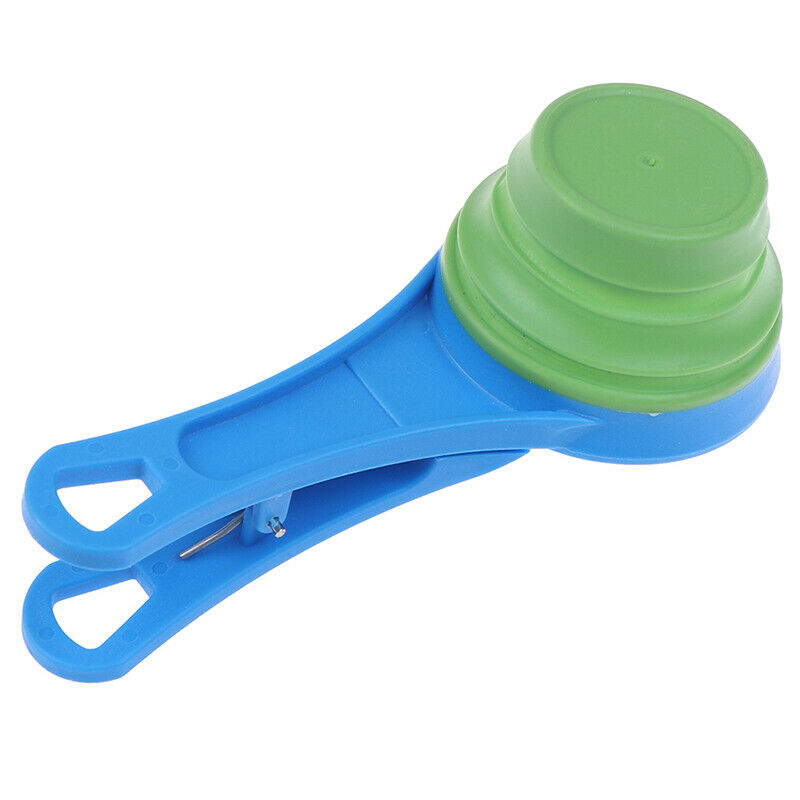 Pet Folded Cat Feeders Bowl Food Storage Spoon Sealing Clipper Dog Suppli_