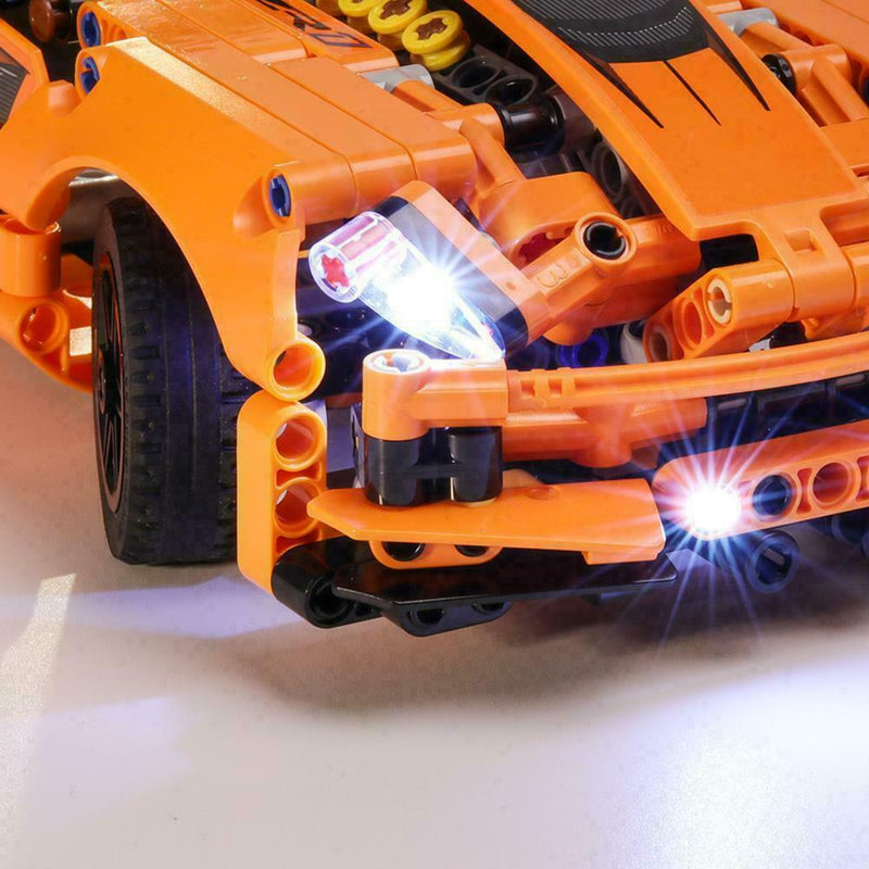 For Lego Technic Led Light For Chevrolet Corvette Kit 42093 ZR1 Building