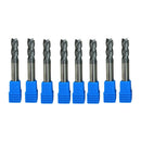 8x 4mm Tungsten Carbide Coated 4 Flute End Mill CNC Milling Cutter Drill Tool