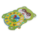 Award Winning Hape Happy Hour Clock Kid Wooden Time Learning Puzzle Squirrel