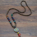 Handmade Ethnic Style Wooden Beads Sweater Chain Nepal Beads Accessories Li