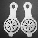 2 Pcs Kitchen Gadgets Egg Slicer Egg Separator Egg Strainer Egg Yolk Slicer J2X6