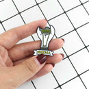 Creative Broken Bulb Pin Brooch Fashion Backpack Jacket Lapel Badge Jewelry