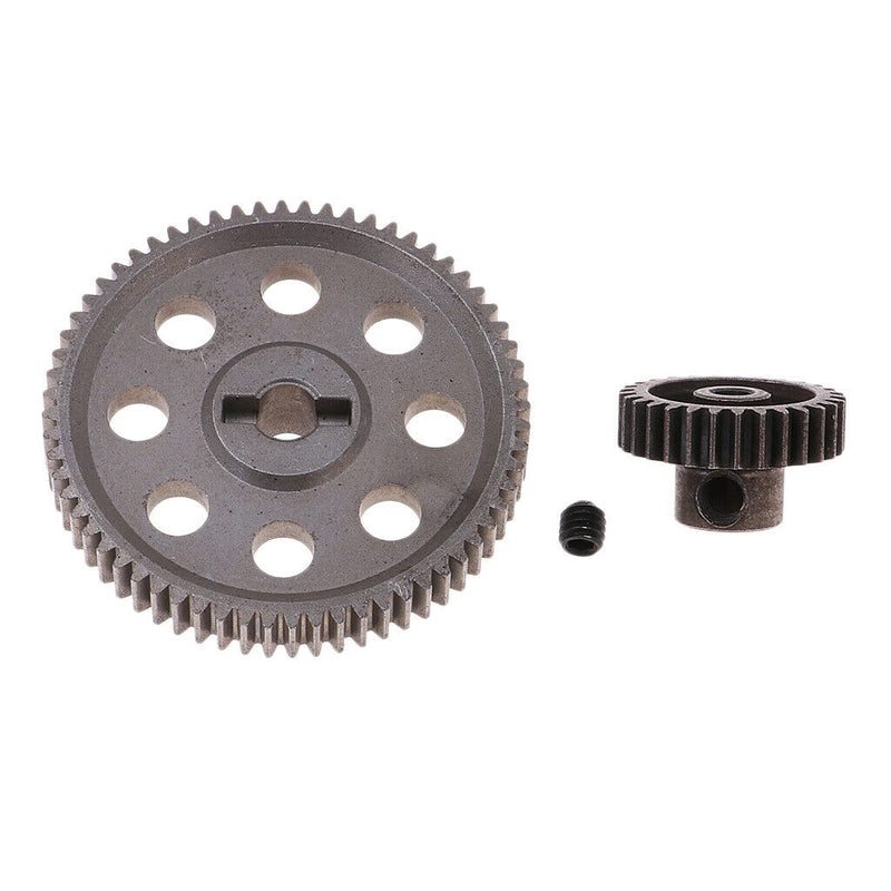Metal Reduction Gear 64T + Motor Pinion 29T for HSP RC 94123 Upgrade Parts