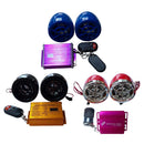 12V Motorbike Audio Stereo Sound System USB MP3 w/ Dual Speaker Purple+Blue