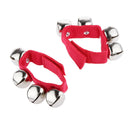 1 Pair Red Wrist/Ankle Bells Jingles Rhythm Instrument Toys for Baby Kids