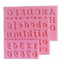 3Pcs Letter&Number Silicone Mold Chocolate Fondant Cake Set Mould Decoratin