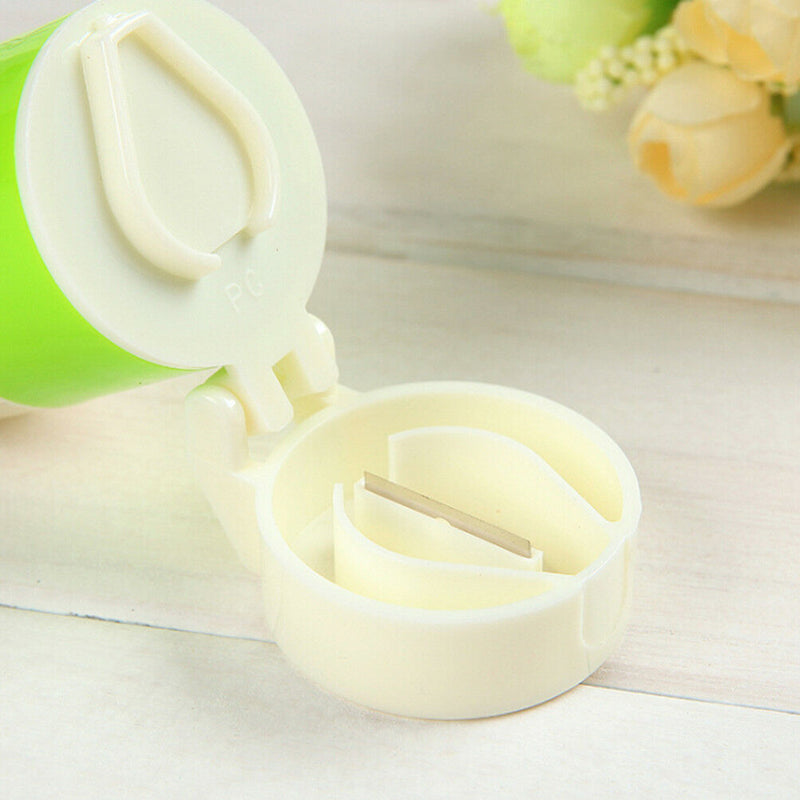 1Pc Pill Crusher Grinder Splitter Divider Cutter Storage Case Container BoOD,STO