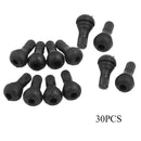 20x TR412 Tire Stubby Valve Stems Black Rubber Tubeless SUV ATV Car Motorcycle J